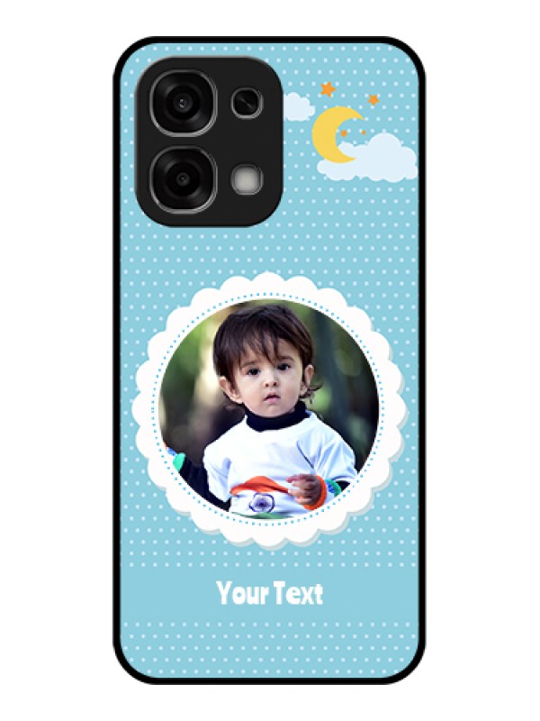 Custom Oppo F33 5G Custom Glass Phone Case - Violet Pattern Design
