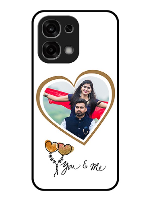 Custom Oppo F33 5G Custom Glass Phone Case - You & Me Design