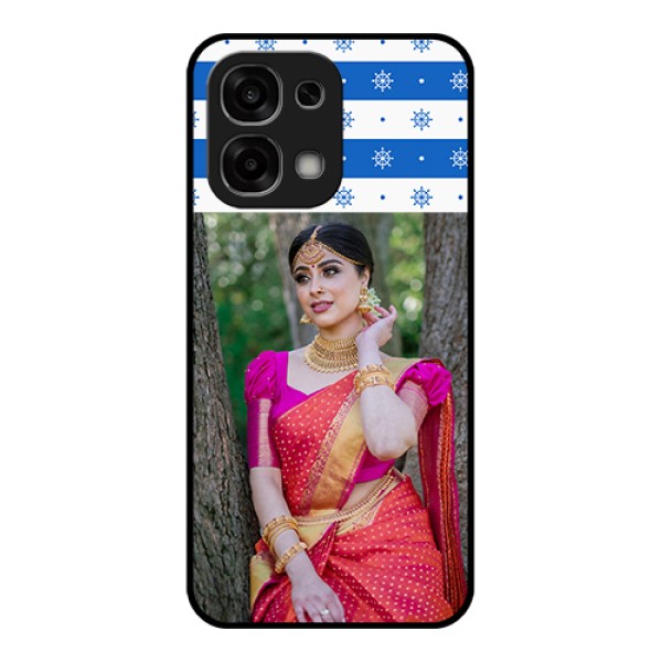 Oppo F33 5G Custom Glass Phone Case - Snow Pattern Design