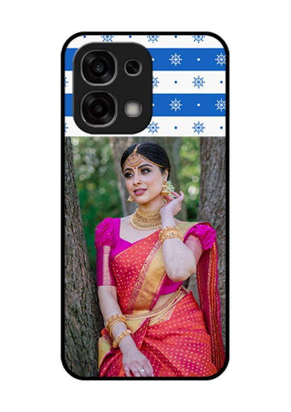 Oppo F33 5G Custom Glass Phone Case - Snow Pattern Design
