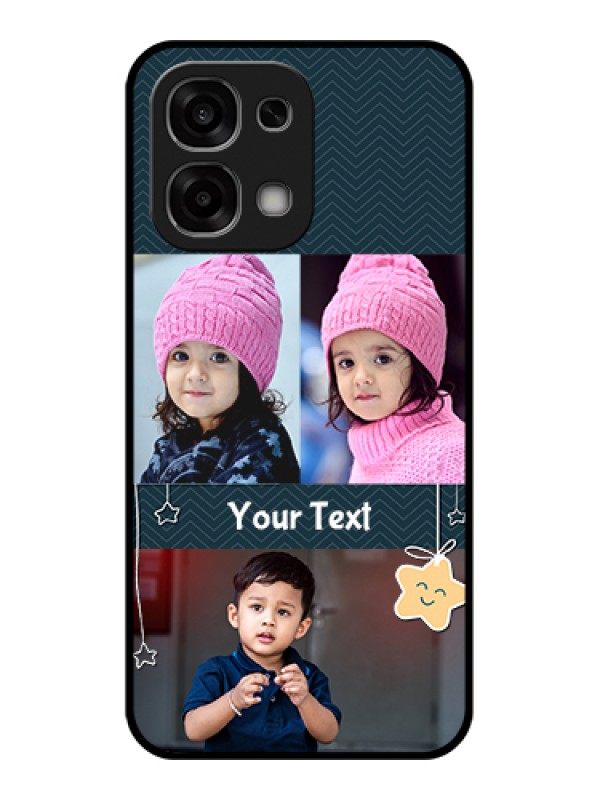 Custom Oppo F33 5G Custom Glass Phone Case - Hanging Stars Design