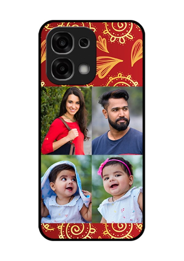 Oppo F33 5G Custom Glass Phone Case - 4 Image Traditional Design
