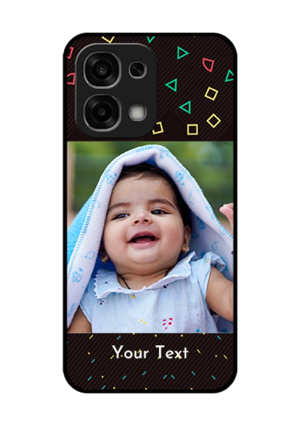 Oppo F33 5G Custom Glass Phone Case - With Confetti Birthday Design