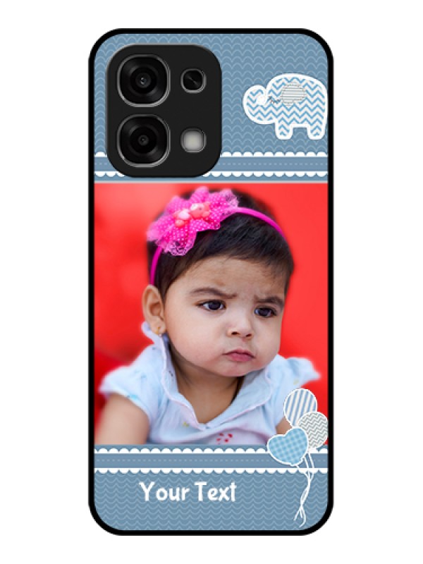 Custom Oppo F33 5G Custom Glass Phone Case - With Kids Pattern Design