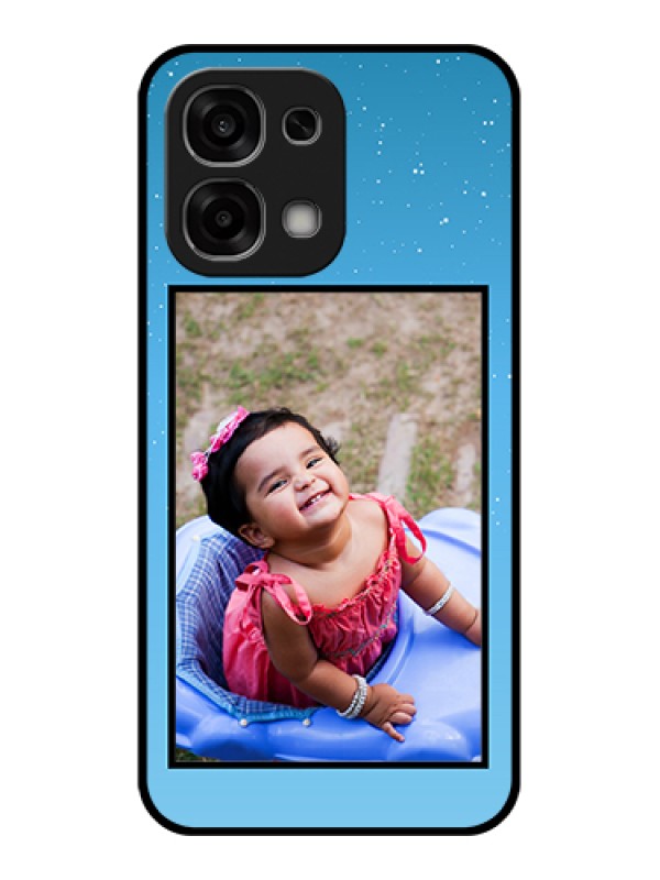 Custom Oppo F33 5G Custom Glass Phone Case - Wave Pattern Colorful Design