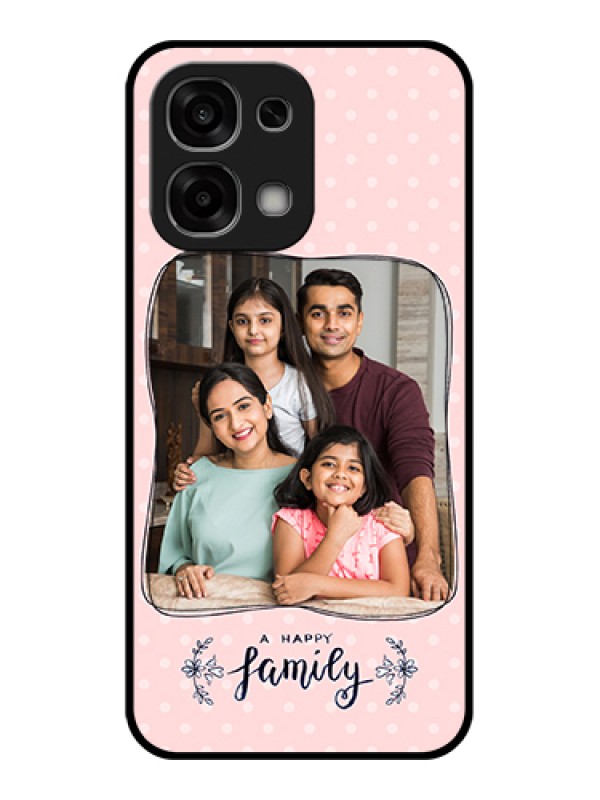 Custom Oppo F33 5G Custom Glass Phone Case - Family With Dots Design