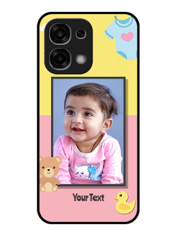 Custom Oppo F33 5G Custom Glass Phone Case - Kids 2 Color Design