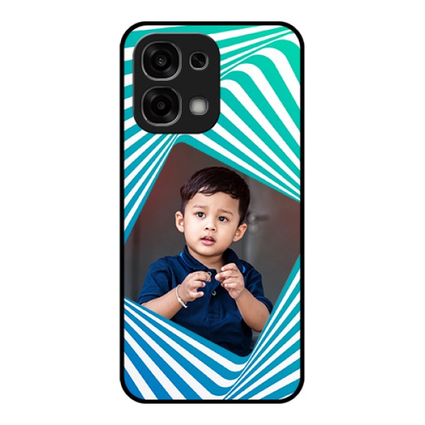 Oppo F33 5G Custom Glass Phone Case - Abstract Spiral Design