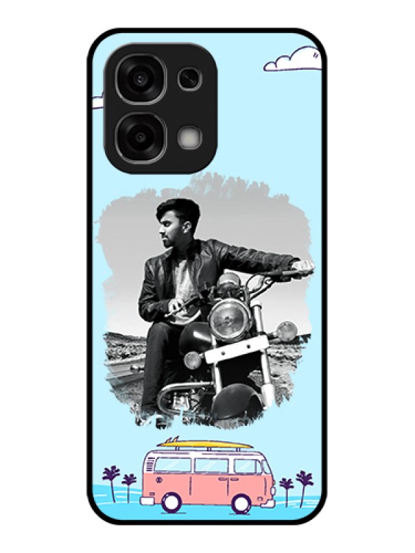 Custom Oppo F33 5G Custom Glass Phone Case - Travel & Adventure Design