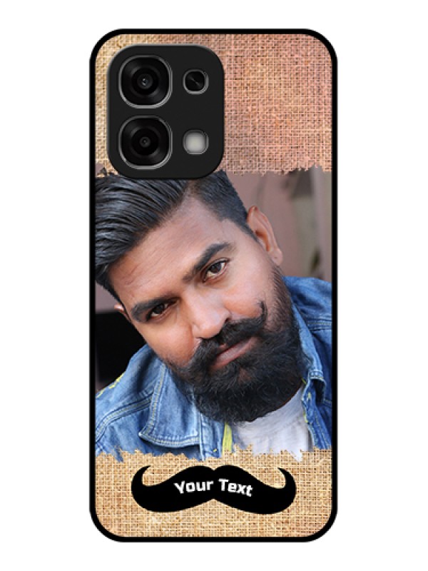 Custom Oppo F33 5G Custom Glass Phone Case - With Texture Design