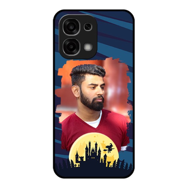 Oppo F33 5G Custom Glass Phone Case - Halloween Witch Design