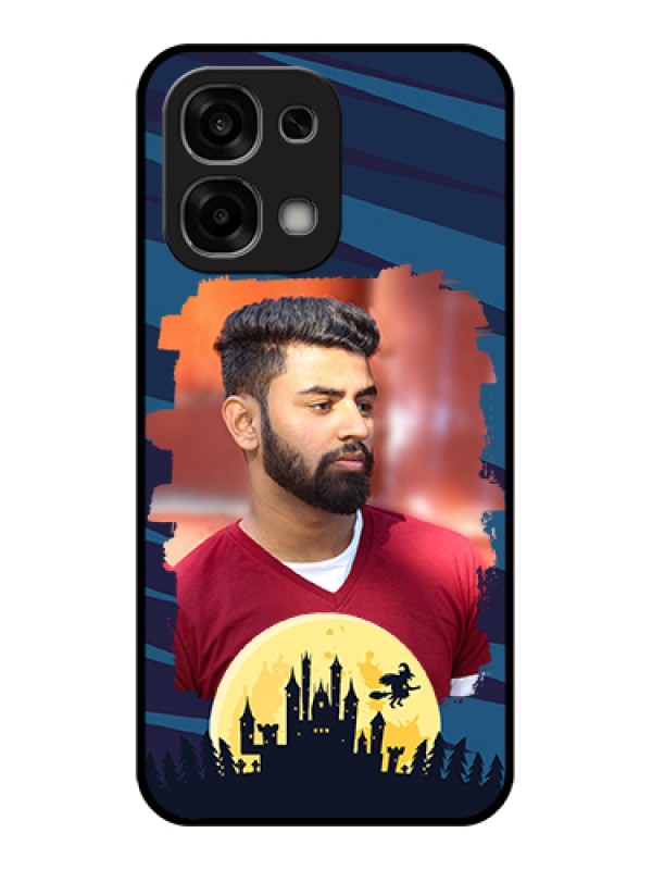 Custom Oppo F33 5G Custom Glass Phone Case - Halloween Witch Design