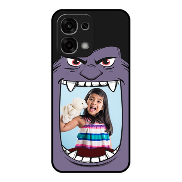 Oppo F33 5G Custom Glass Phone Case - Angry Monster Design