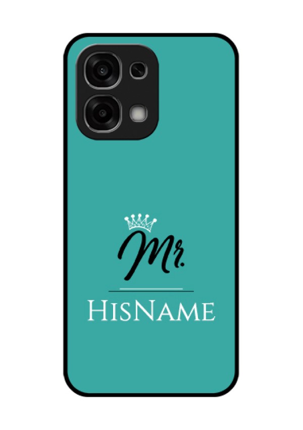 Oppo F33 5G Custom Glass Phone Case - Mr With Name Design