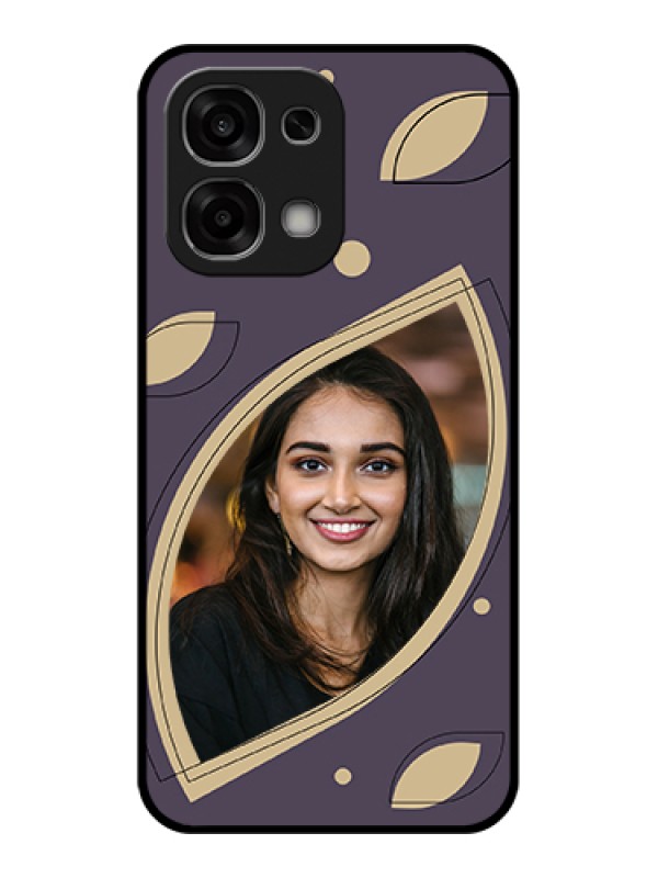Custom Oppo F33 5G Custom Glass Phone Case - Falling Leaf Design