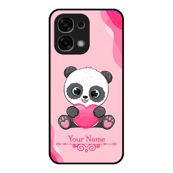 Oppo F33 5G Custom Glass Phone Case - Cute Panda Design
