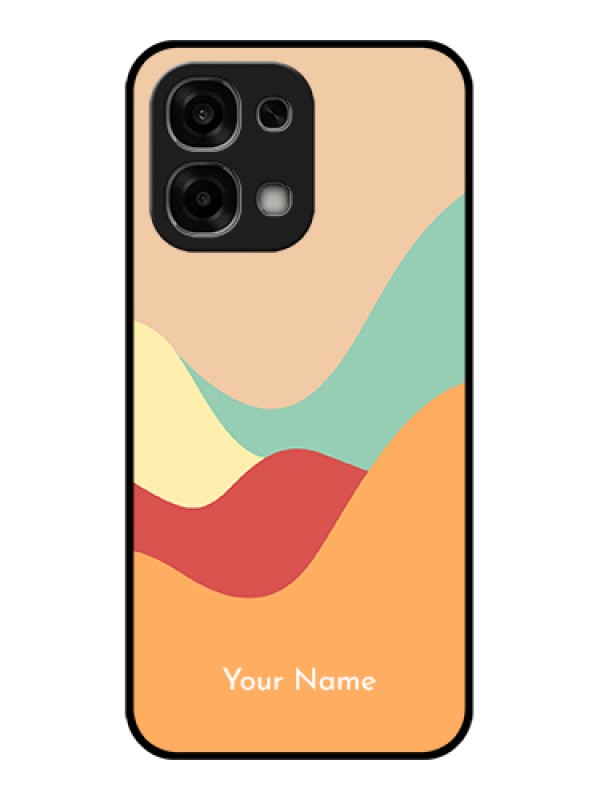 Custom Oppo F33 5G Custom Glass Phone Case - Ocean Waves Multi - Colour Design