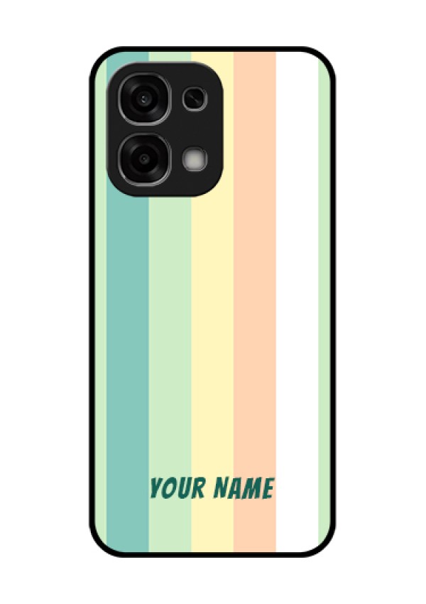 Oppo F33 5G Custom Glass Phone Case - Multi - Colour Stripes Design