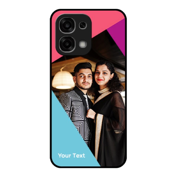 Oppo F33 5G Custom Glass Phone Case - Stacked Triple Colour Design
