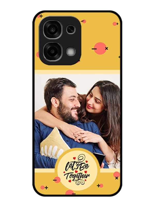 Custom Oppo F33 5G Custom Glass Phone Case - Lets Be Together Design