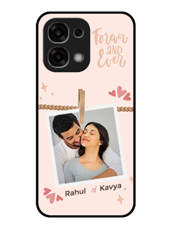 Custom Oppo F33 5G Custom Glass Phone Case - Forever And Ever Love Design