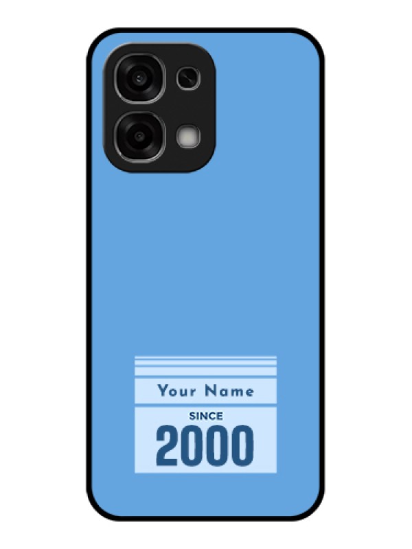 Custom Oppo F33 5G Custom Glass Phone Case - Custom Year Of Birth Design