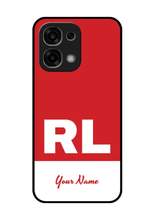 Oppo F33 5G Custom Glass Phone Case - Dual Tone Custom Text Design