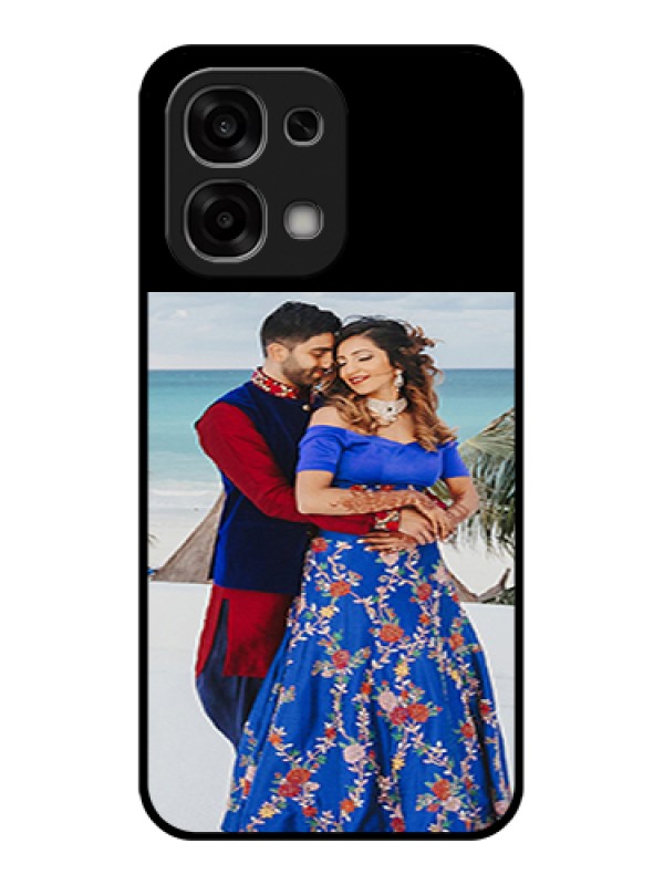Custom Oppo F33 5G Custom Glass Phone Case - Upload Full Picture With Custom Color Design