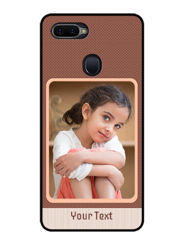 Custom Oppo F9 Pro Custom Glass Phone Case  - Simple Pic Upload Design