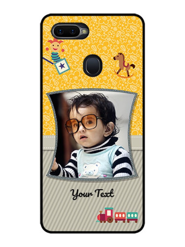Custom Oppo F9 Pro Personalized Glass Phone Case  - Baby Picture Upload Design