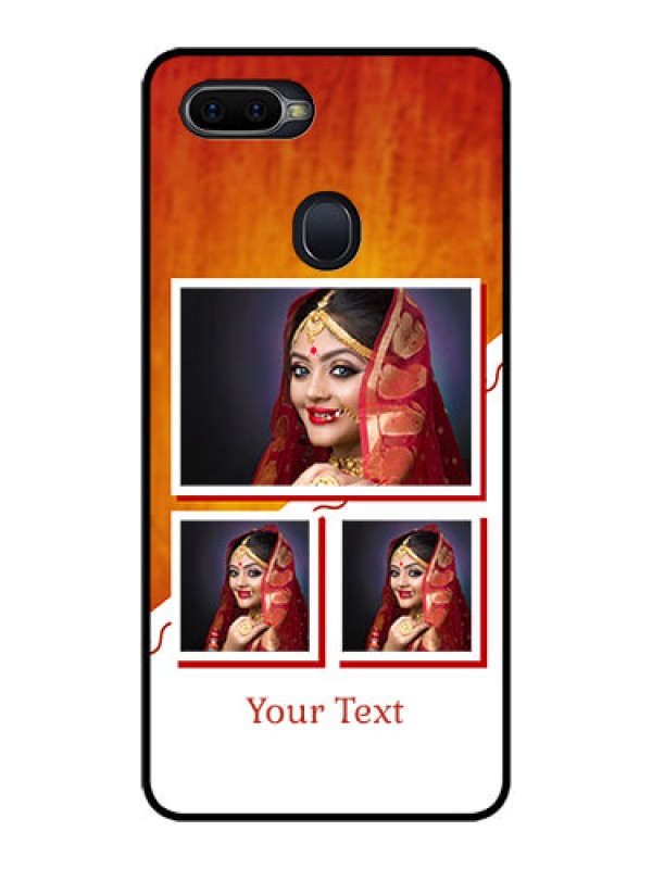 Custom Oppo F9 Pro Custom Glass Phone Case  - Wedding Memories Design  