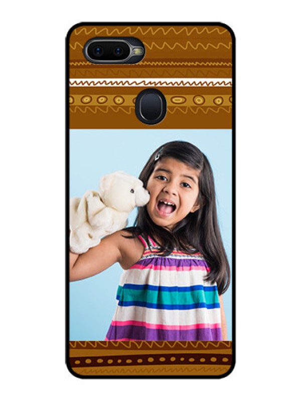Custom Oppo F9 Pro Custom Glass Phone Case  - Friends Picture Upload Design 