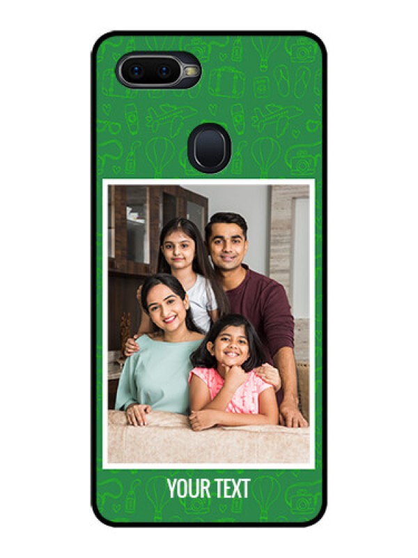 Custom Oppo F9 Pro Personalized Glass Phone Case  - Picture Upload Design