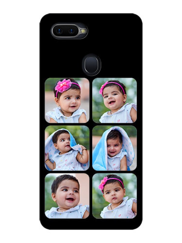 Custom Oppo F9 Pro Photo Printing on Glass Case  - Multiple Pictures Design
