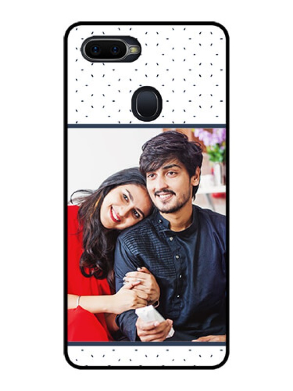 Custom Oppo F9 Pro Personalized Glass Phone Case  - Premium Dot Design