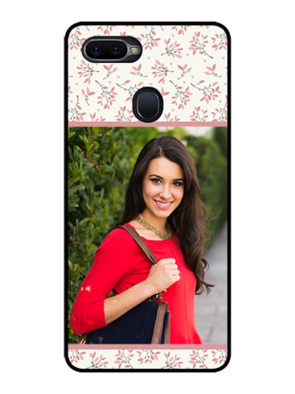 Custom Oppo F9 Pro Custom Glass Phone Case  - Premium Floral Design