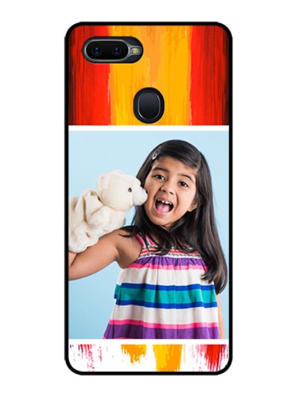 Custom Oppo F9 Pro Personalized Glass Phone Case  - Multi Color Design