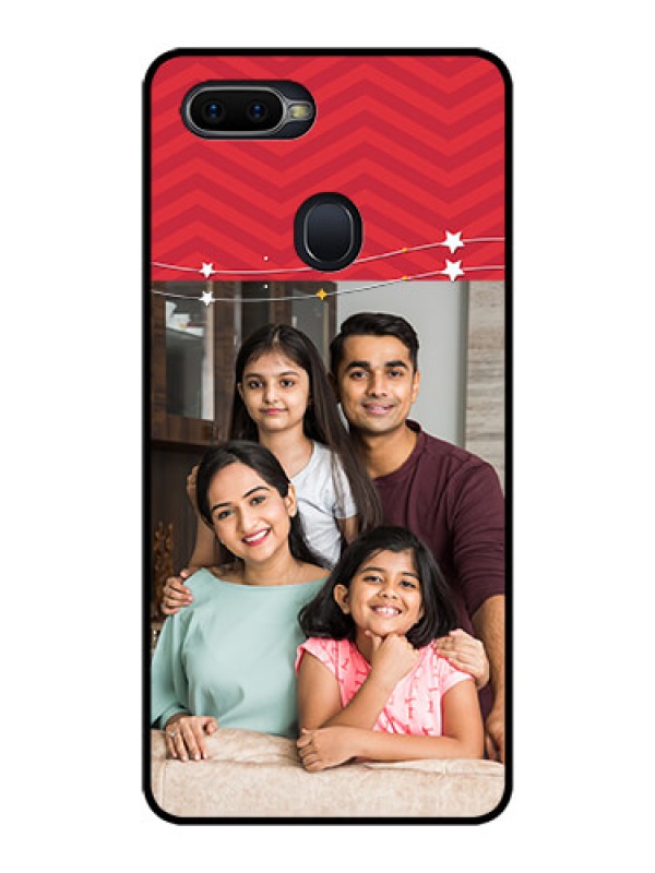 Custom Oppo F9 Pro Personalized Glass Phone Case  - Happy Family Design