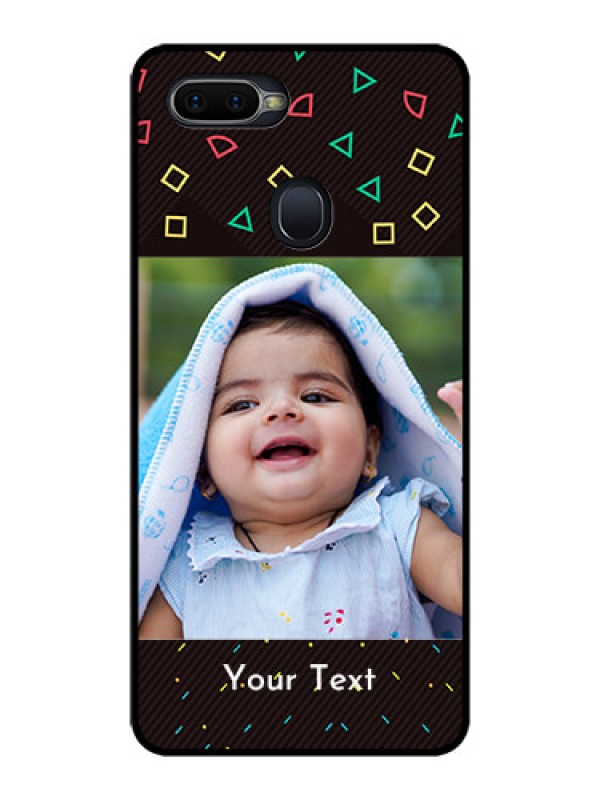 Custom Oppo F9 Custom Glass Phone Case  - with confetti birthday design