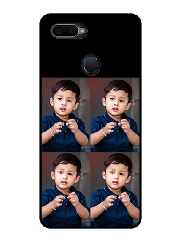 Custom Oppo F9 4 Image Holder on Glass Mobile Cover