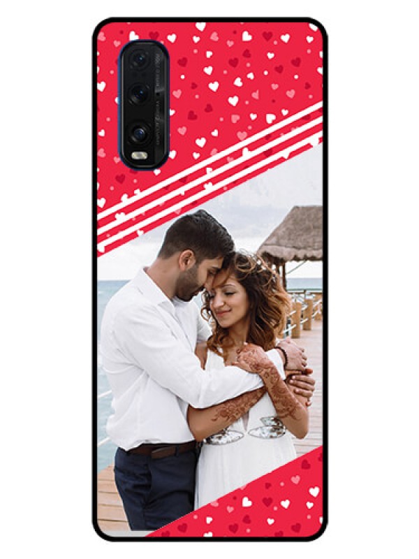 Custom Oppo Find X2 Custom Glass Mobile Case  - Valentines Gift Design