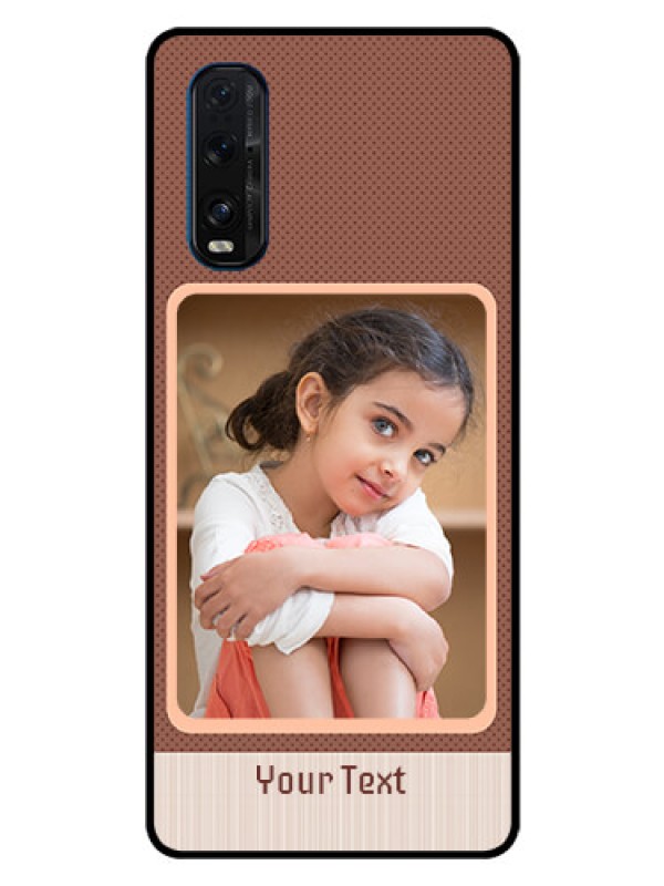 Custom Oppo Find X2 Custom Glass Phone Case  - Simple Pic Upload Design
