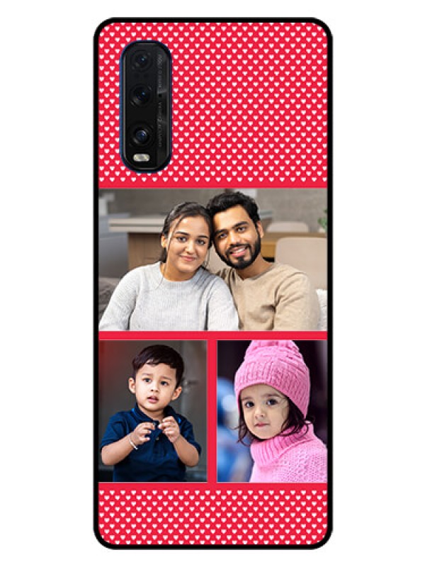Custom Oppo Find X2 Personalized Glass Phone Case  - Bulk Pic Upload Design