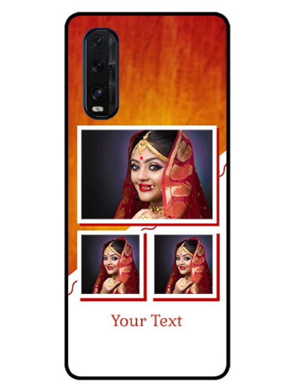 Custom Oppo Find X2 Custom Glass Phone Case  - Wedding Memories Design