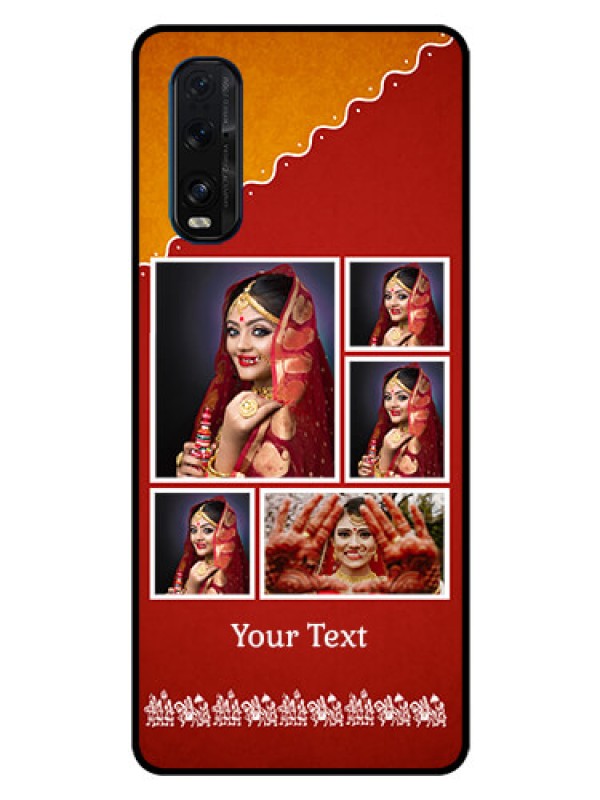 Custom Oppo Find X2 Personalized Glass Phone Case  - Wedding Pic Upload Design