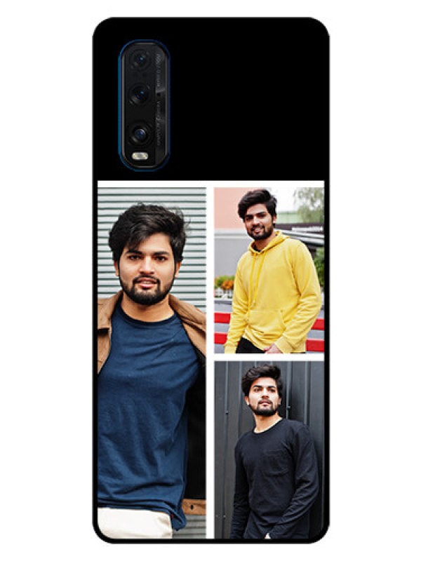 Custom Oppo Find X2 Photo Printing on Glass Case  - Upload Multiple Picture Design