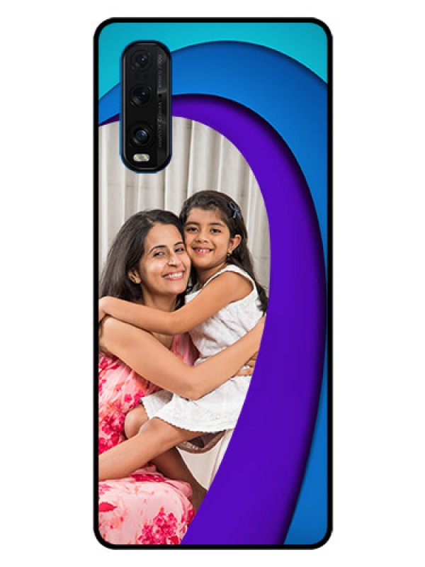 Custom Oppo Find X2 Photo Printing on Glass Case  - Simple Pattern Design