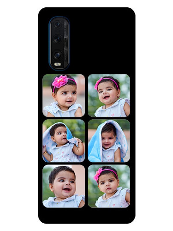 Custom Oppo Find X2 Photo Printing on Glass Case  - Multiple Pictures Design