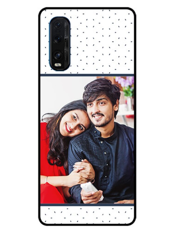 Custom Oppo Find X2 Personalized Glass Phone Case  - Premium Dot Design