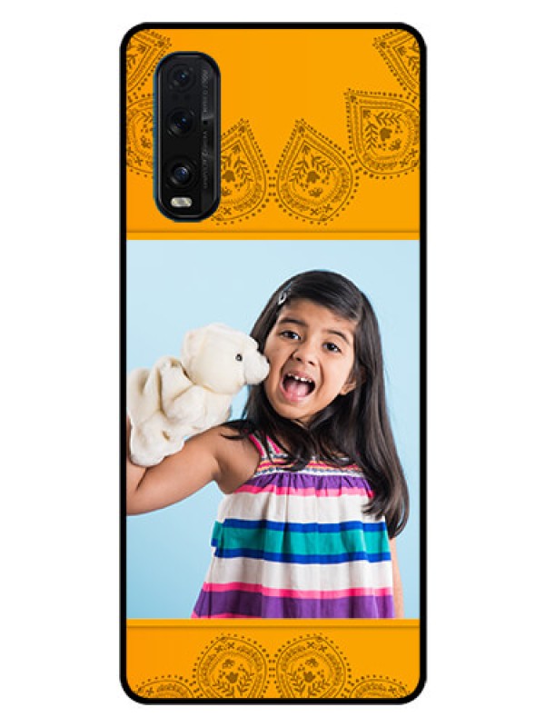 Custom Oppo Find X2 Personalized Glass Phone Case  - Photo Wedding Design 